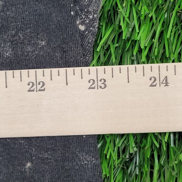 Vintage 90s Mission X Statement Shirt XL 23x27 Bleached Black Fire Flames - Picture 13 of 14